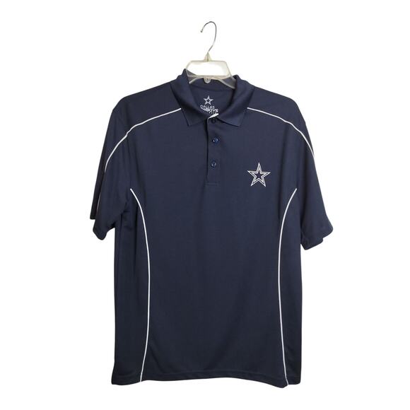 Dallas Cowboys Authentic Other - M795) Dallas Cowboys Authentic Men's Large Short Sleeve Polo Shirt